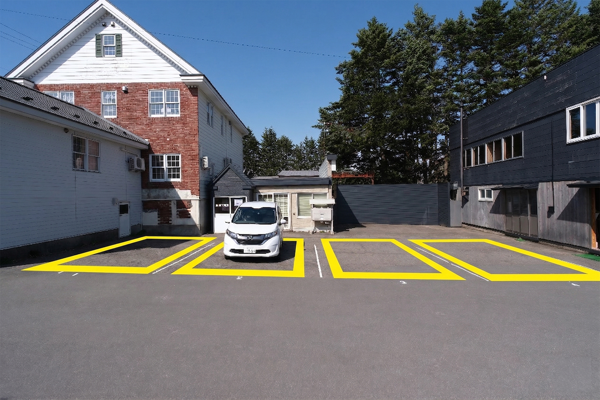 ゆとりある駐車スペース